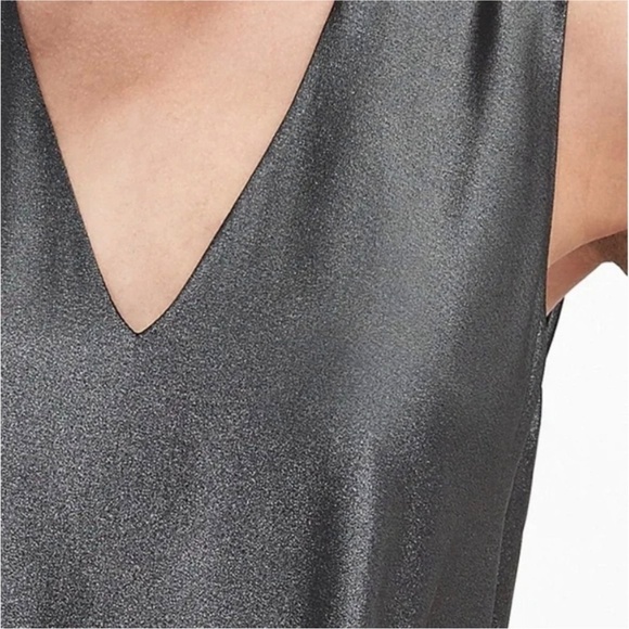 BANANA REPUBLIC Top Sz. S Petite Metallic Tiered Ruffle Hem Peplum Whimsical NEW - Picture 14 of 15